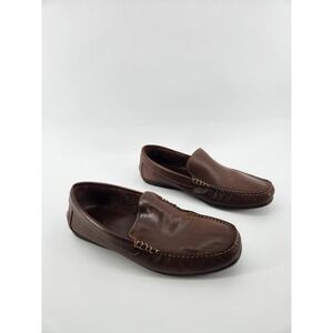 Florsheim Mens Brown Leather Slip On‎ Loafers Driving Shoes Comfort 11.5